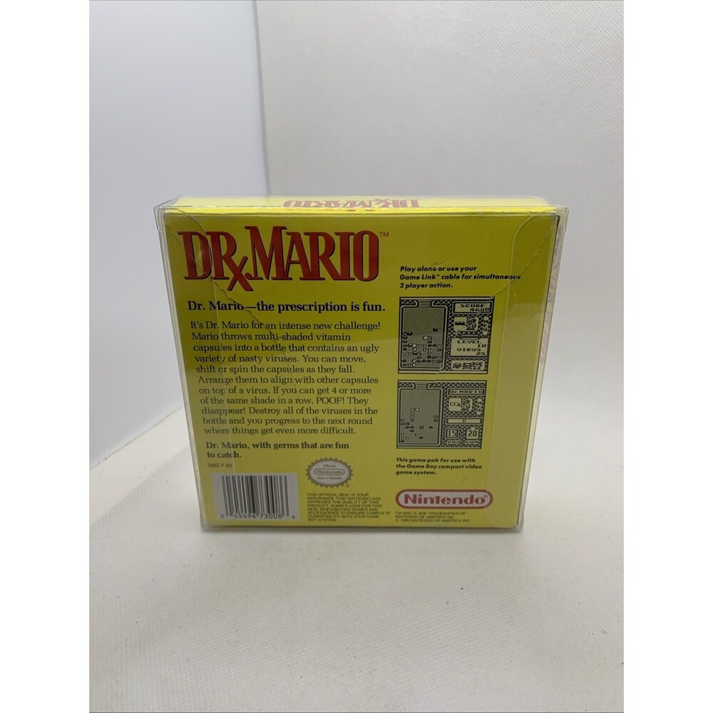 No Game: Nintendo Game Boy 1990 Dr Mario Authentic : Case Only - Picture 4 of 5